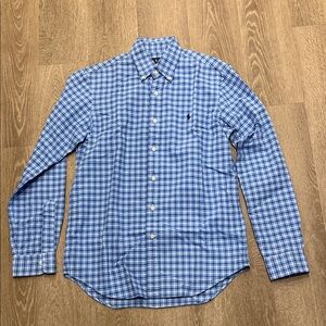 Ralph Lauren Men's Blue Checkered Shirt